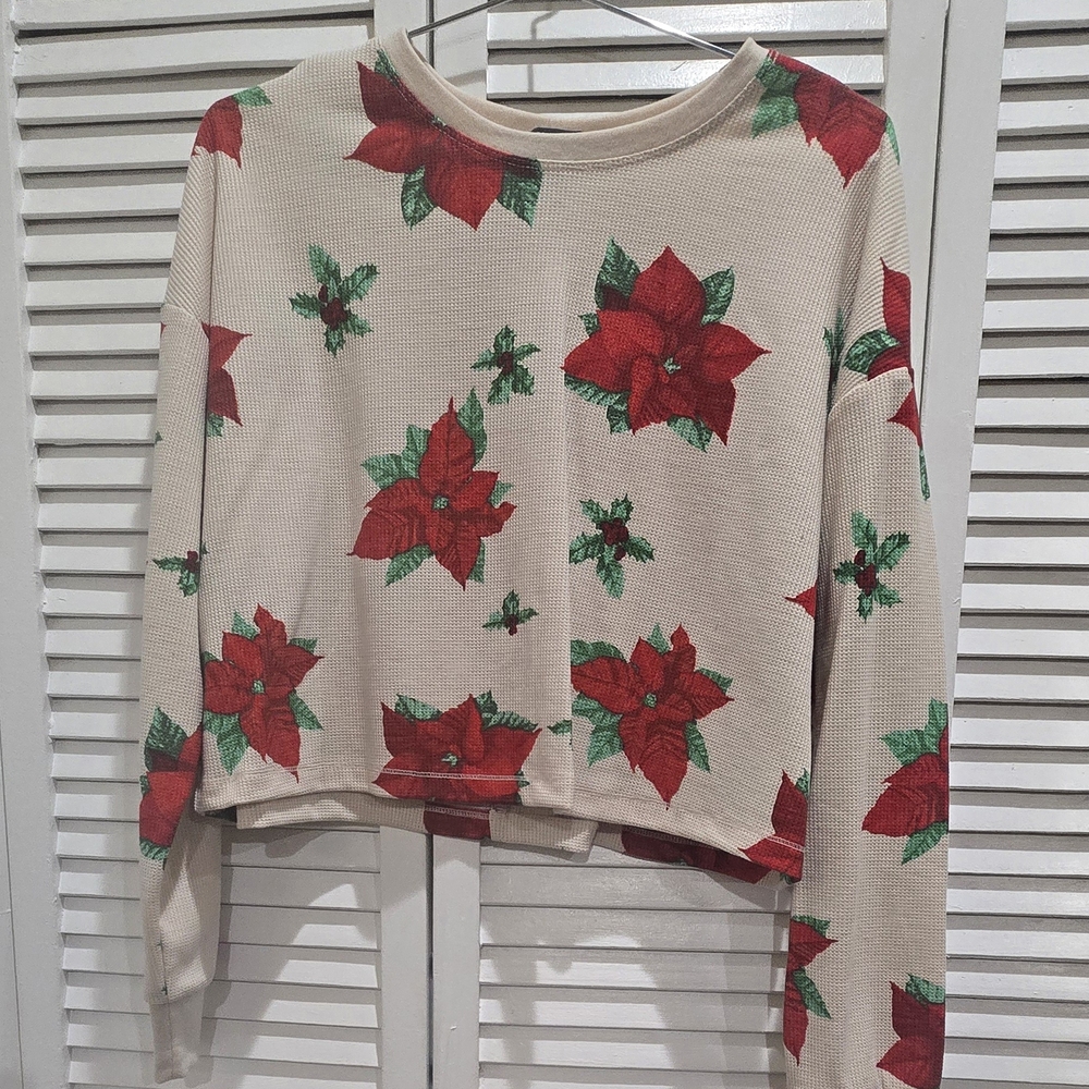 Floral Cream Top Size S